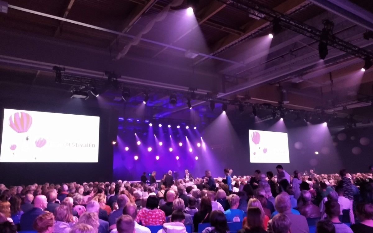 Stort publikum på konsert