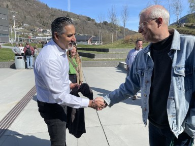 Abid Raja på campus