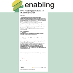 Enabling logo og skjema